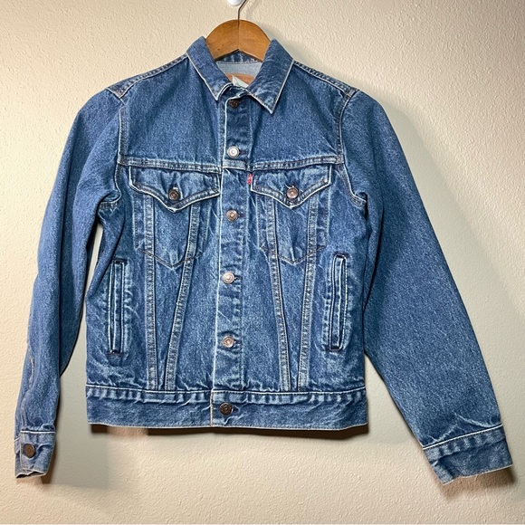 Levi's Other - Vintage Boy/Girl Levi’s Medium Wash Denim Jean Jacket Size 16 Made In U.S.A